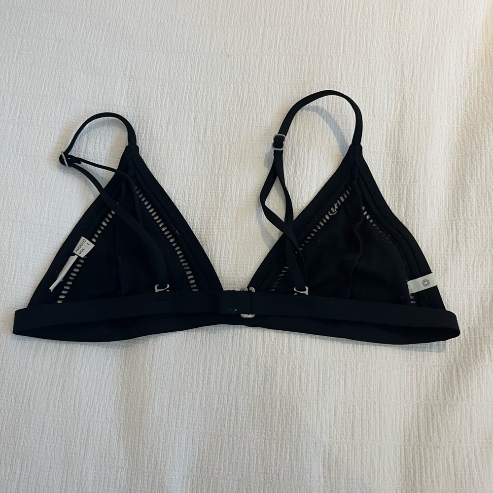Rhythm black bikini top